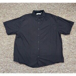 Reaction Kenneth Cole Men’s 3XL Button Down Dress Shirt Short Sleeve Button up